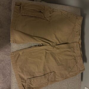 Carhartt Tan Cargo Shorts Durable Design